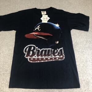 Vintage Atlanta Braves Nutmeg Lee Sport T Shirt Mens L 1998 NWT Baseball MLB